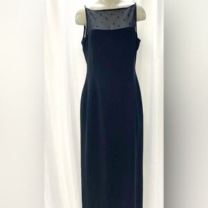 Jones New York Evening black floor length dress NWT size 14